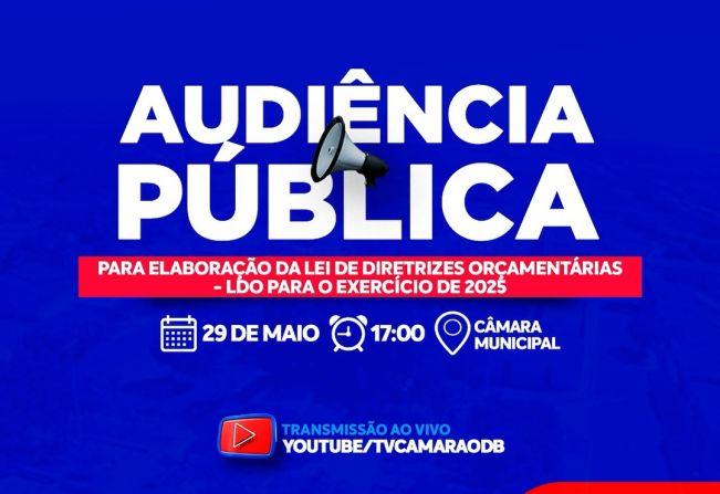 AUDIÊNCIA PÚBLICA SOBRE A LDO 2025