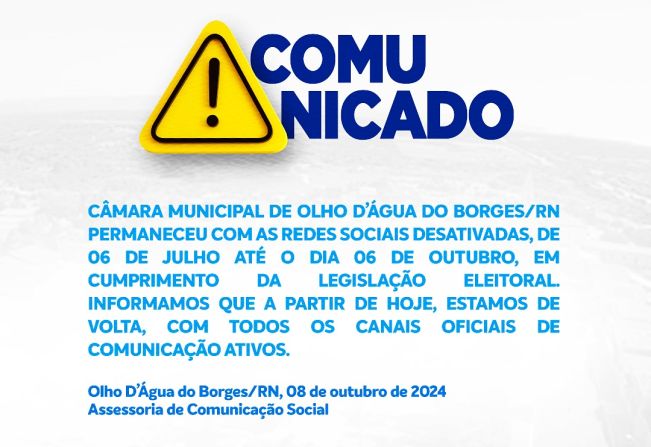 ESTAMOS DE VOLTA !